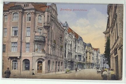 Bromberg - Bahnhofstrasse 1914